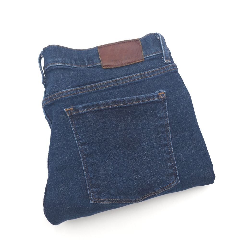 Mott & Bow Mens 34X32 (Fit 34X31) Slim Fit Wooster Dark Wash Blue Denim Jeans